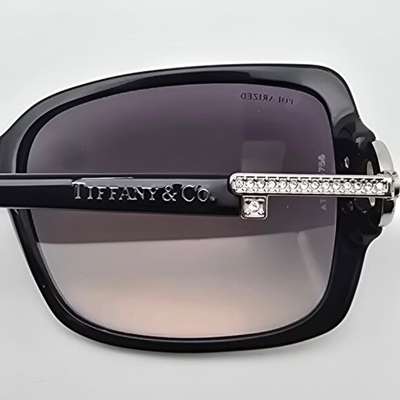 Tiffany & Co TF4043-B 8001/T3 Black Rhinestone Key Polarized Grey Sunglasses main image 15